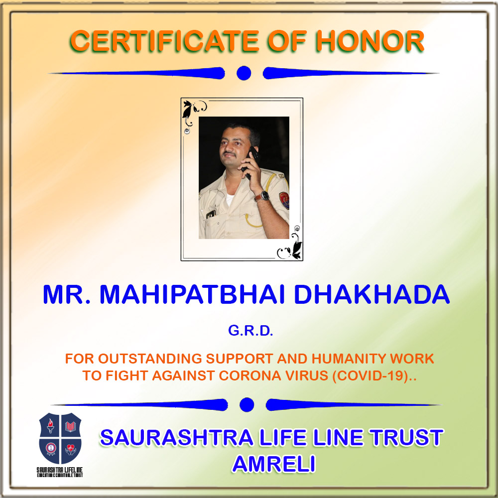 Certificate of Honor